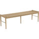 Moira Natural / Light Wash Bench